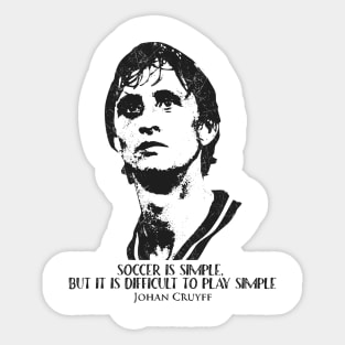 Johan Cruyff Quotes Sticker